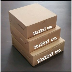ukuran kardus nasi box